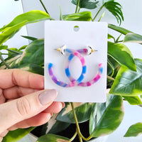 Cotton Candy Hoops