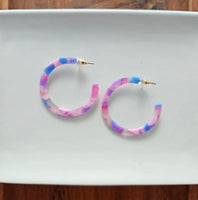 Cotton Candy Hoops