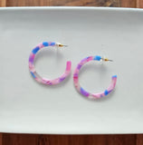 Cotton Candy Hoops