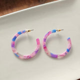 Cotton Candy Hoops