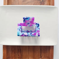 Acrylic Square Hair Claw-Purple Sky