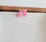 Bunny Studs-Pink