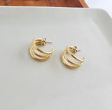 The Luxe Treya Hoops-Gold