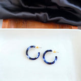 Midnight Marble Hoops-Mini