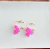 Magnolia Hoops-Hibiscus