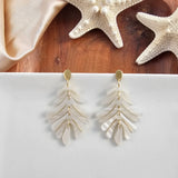 Palm Earrings-Seashell