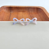 Pastel Prism Bow Studs