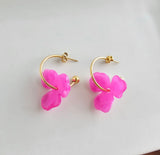 Magnolia Hoops-Hibiscus