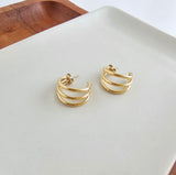 The Luxe Treya Hoops-Gold
