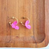 Magnolia Hoops-Hibiscus