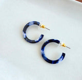 Midnight Marble Hoops-Mini