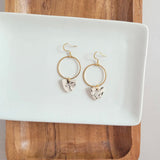 Marble Hoop Dangles