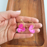 Magnolia Hoops-Hibiscus