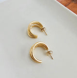 The Luxe Treya Hoops-Gold