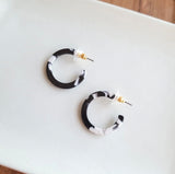 Black and White Mini Hoops