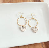 Marble Hoop Dangles