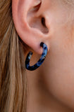 Midnight Marble Hoops-Mini