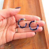 Midnight Marble Hoops-Mini