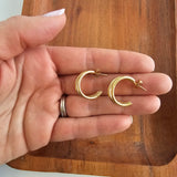 The Luxe Treya Hoops-Gold