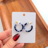 Midnight Marble Hoops-Mini