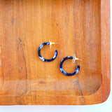 Midnight Marble Hoops-Mini