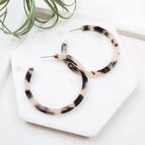 Blonde Tortoise Hoops