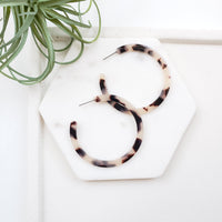 Blonde Tortoise Hoops