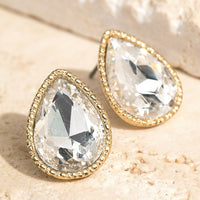 Tear Drop Stud Earrings