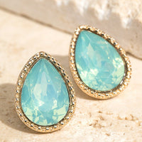 Tear Drop Stud Earrings