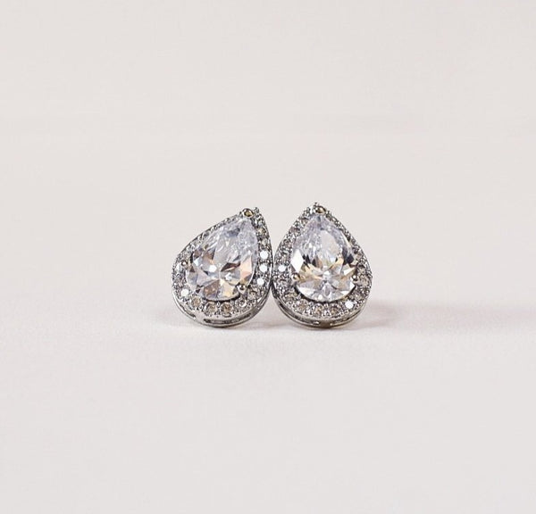 Teardrop Crystal Stud