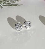 Druzy Studs in Silver 10mm