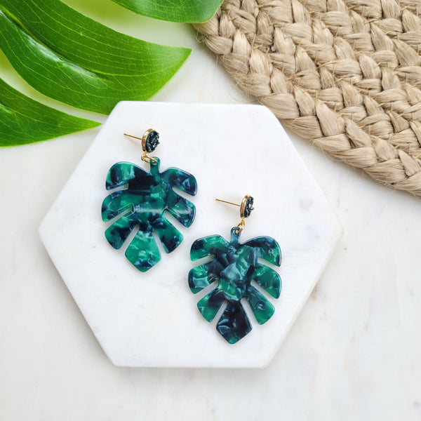 Beach Palm Earrings