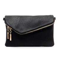 Envelope 3 way Clutch Wristlet and Purse in Black