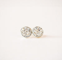 Druzy Studs in Silver 10mm