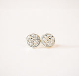 Druzy Studs in Silver 10mm