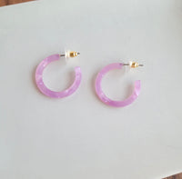 Purple Mini Hoops