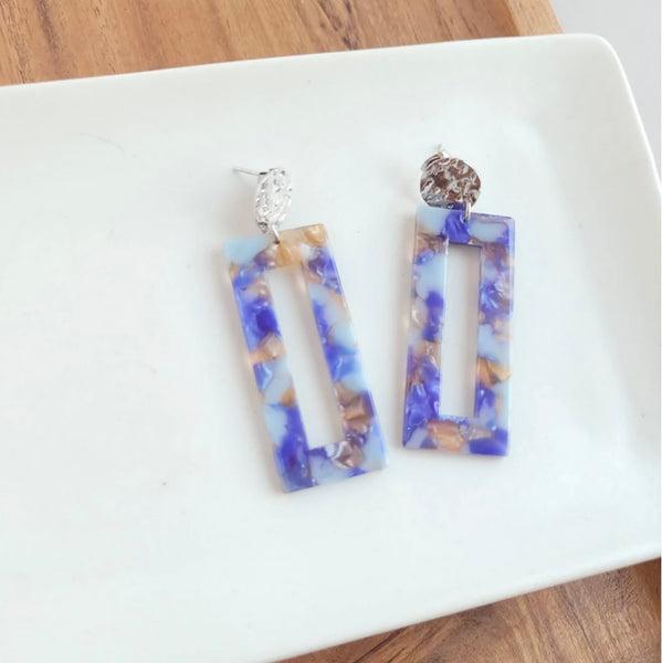 Navy Stone Dangles