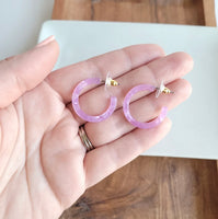 Purple Mini Hoops