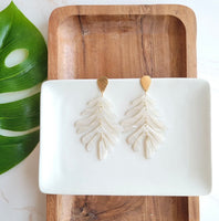 Palm Earrings - Seashell