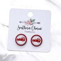 Holiday Red Truck Studs