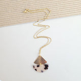 Blonde Tortoise Dangle Necklace