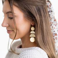 Golden Dreams Dangle Earrings